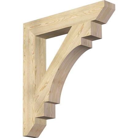 Ekena Millwork Merced Slat Rough Sawn Bracket, Douglas Fir, 6"W x 38"D x 42"H BKT06X38X42MRC06RDF
